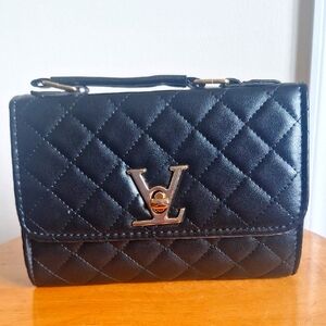 Black Quilted Leather Bag